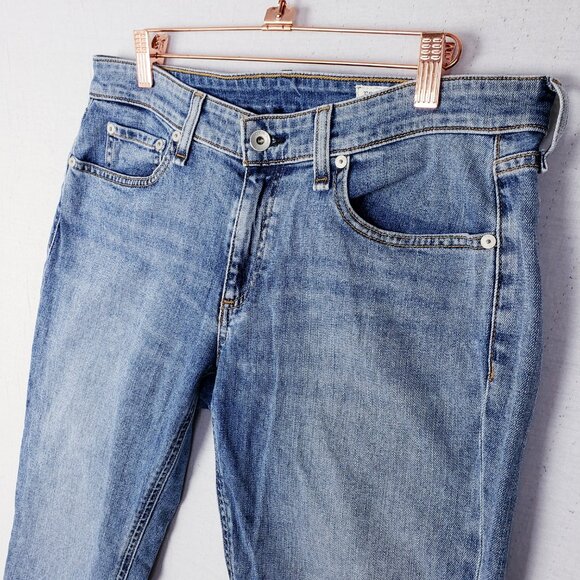 Rag & Bone Dre Low-Rise Slim Boyfriend Ankle Jeans in Edgecliff size 28 Stretch - Picture 13 of 14